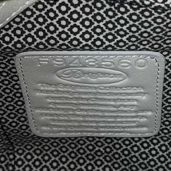 Brighton White Barbados Leather Shoulderbag - Picture 6 of 6